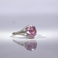 Aurora Radiance Solitaire Ring