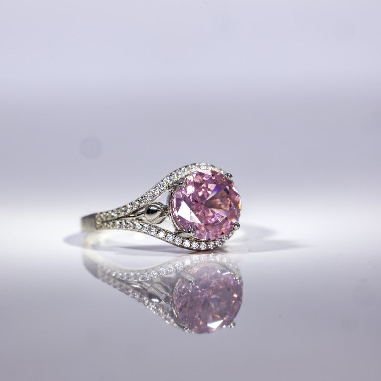 Aurora Radiance Solitaire Ring