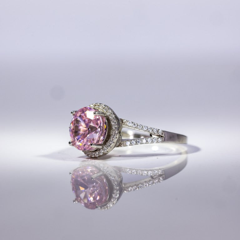 Aurora Radiance Solitaire Ring