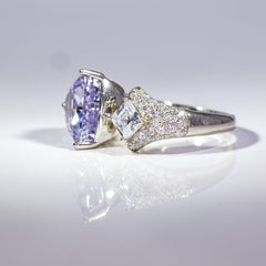 Lilac Lustre Dual-Stone Ring